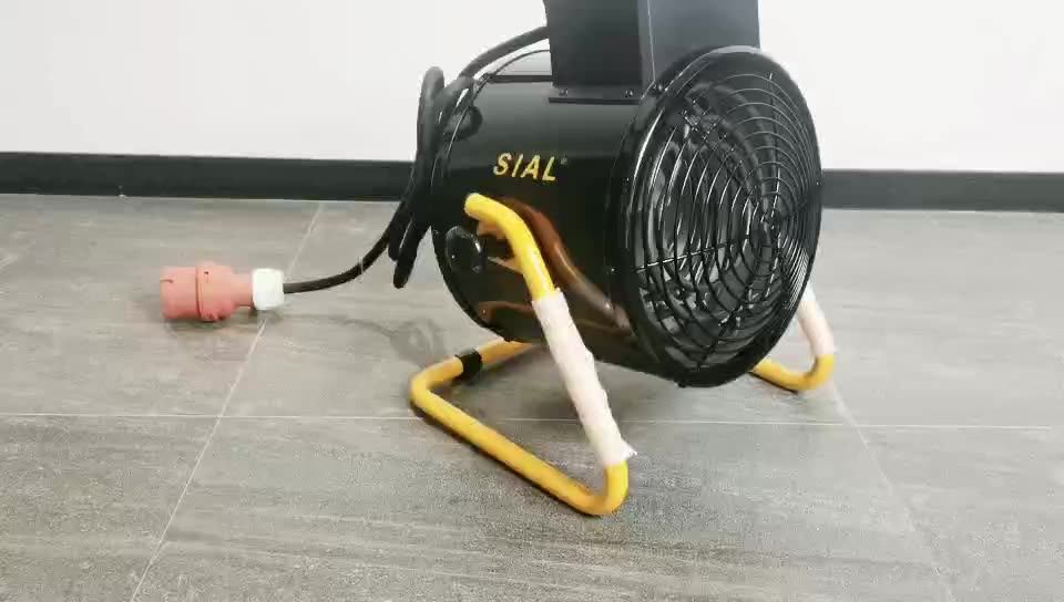 Sial 3kw Industrial Electric Fan Heater Energy Saving Stainless