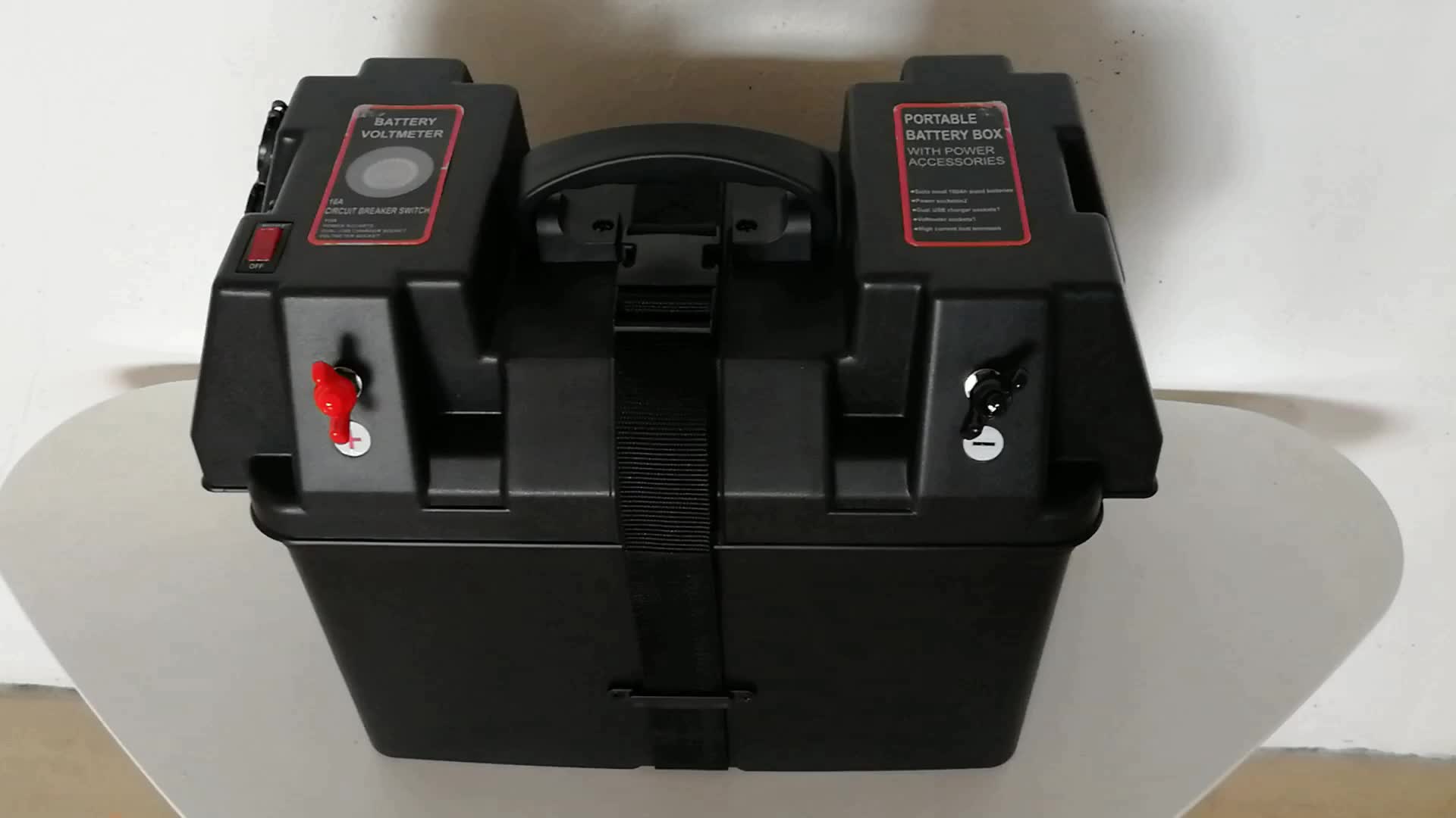 Multifunction 12v Caravan Rv Outdoor Camping Storage Battery Box With