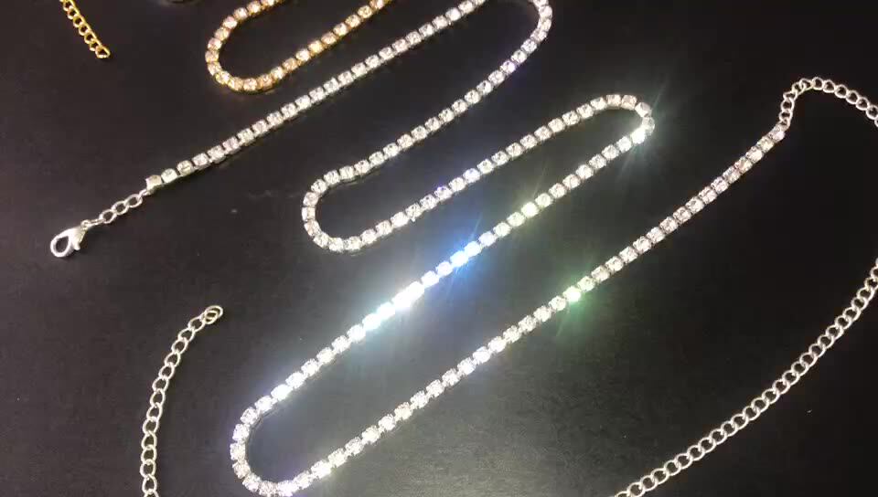 Body Jewelry Gold Plated Silver Crystal Sexy Belly Diamond Waist Chain