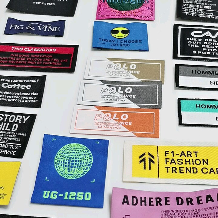 Shirt Label Customised Woven Label Company Logo Name Sewn Label Buy Shirt Labels,Shirt Label