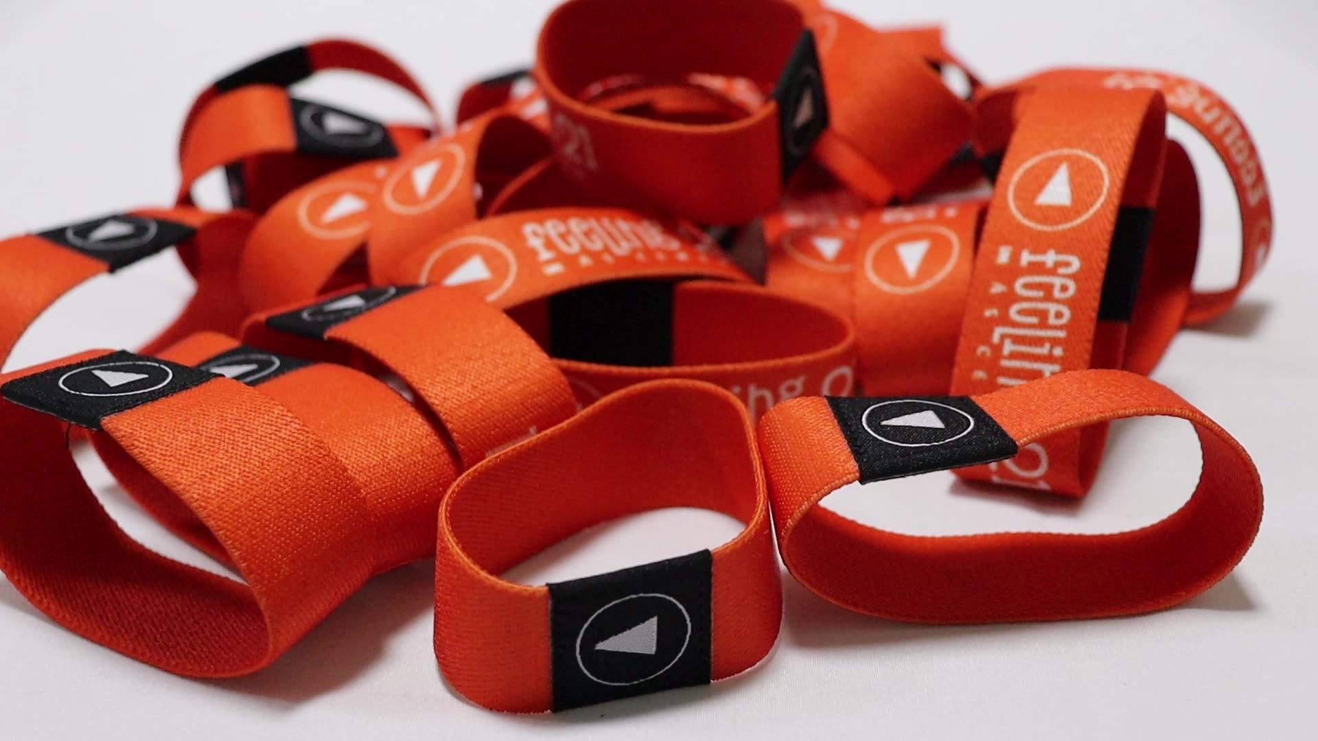 Kofei Reusable Elastic Fabric Bracelets Nfc Wristbands Strap/stretch