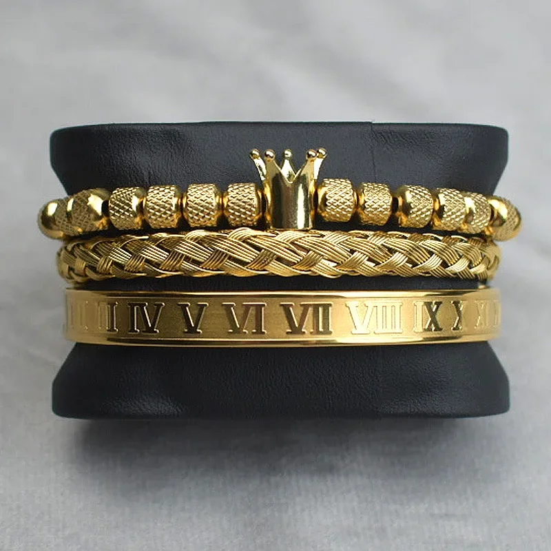 Woven bracelet stainless steel with pigtail