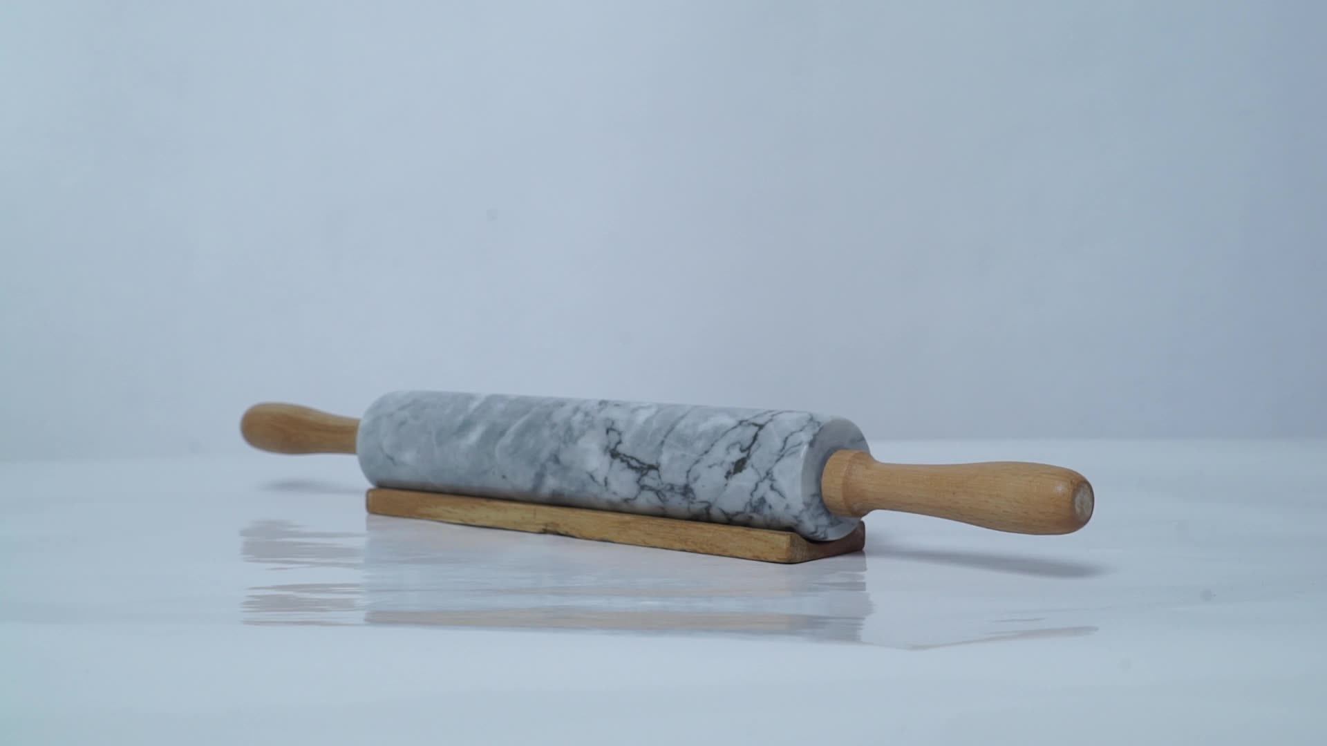 Rolling Pin Wholesale Gourmet Marble With Wooden Stand Rolling Pins