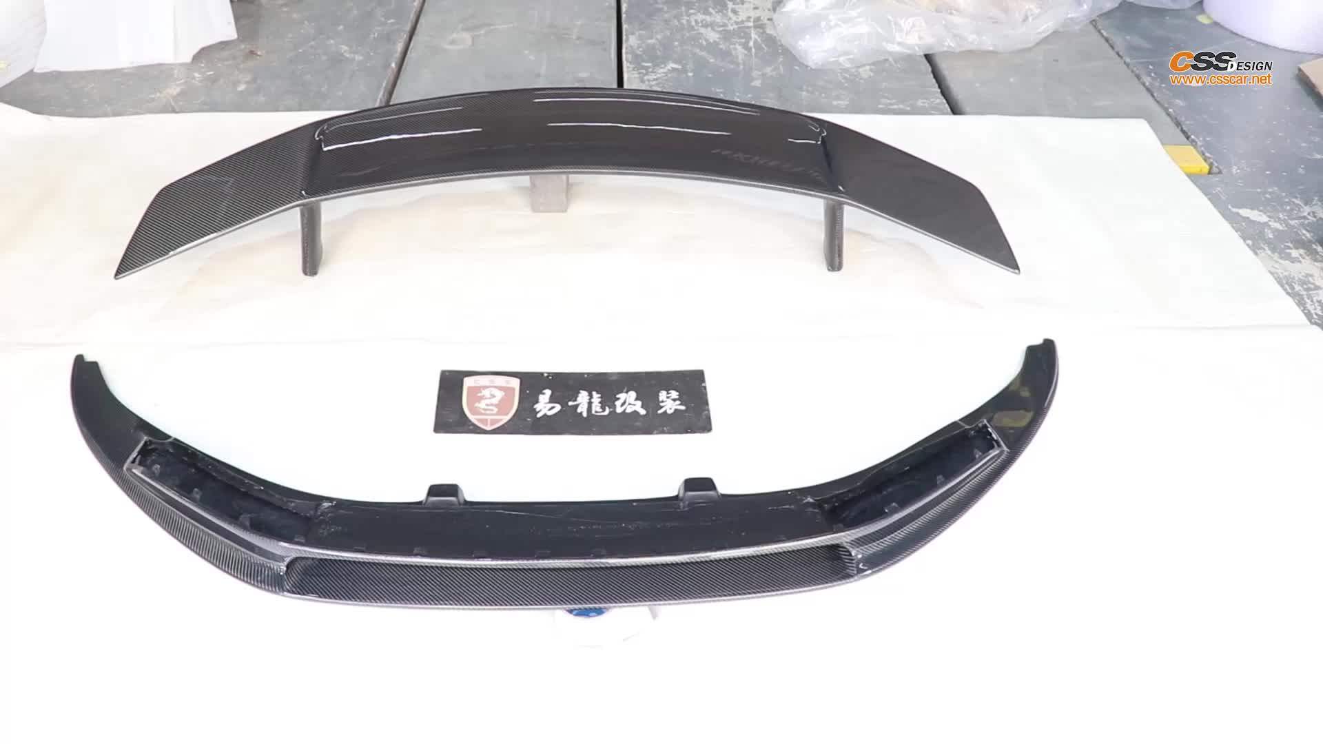 Vstyle Full Kit Including Carbon Fiber Rear Diffuser Spoiler Wing