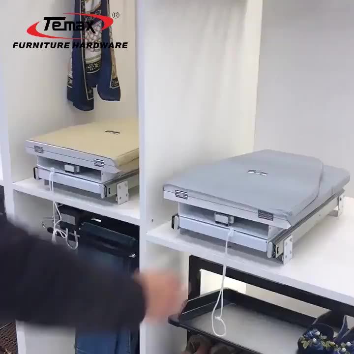 Temax Foldable Rotary Damping Ironing Board Concealed Iron