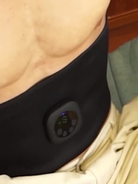 Cintura Vibrante Massaggiante Addominale Con Adattatore - Elettrostimolatore Per Dimagrimento E Tonificazione Muscolare - Allenamento A Casa Per Donna E Uomo - 6