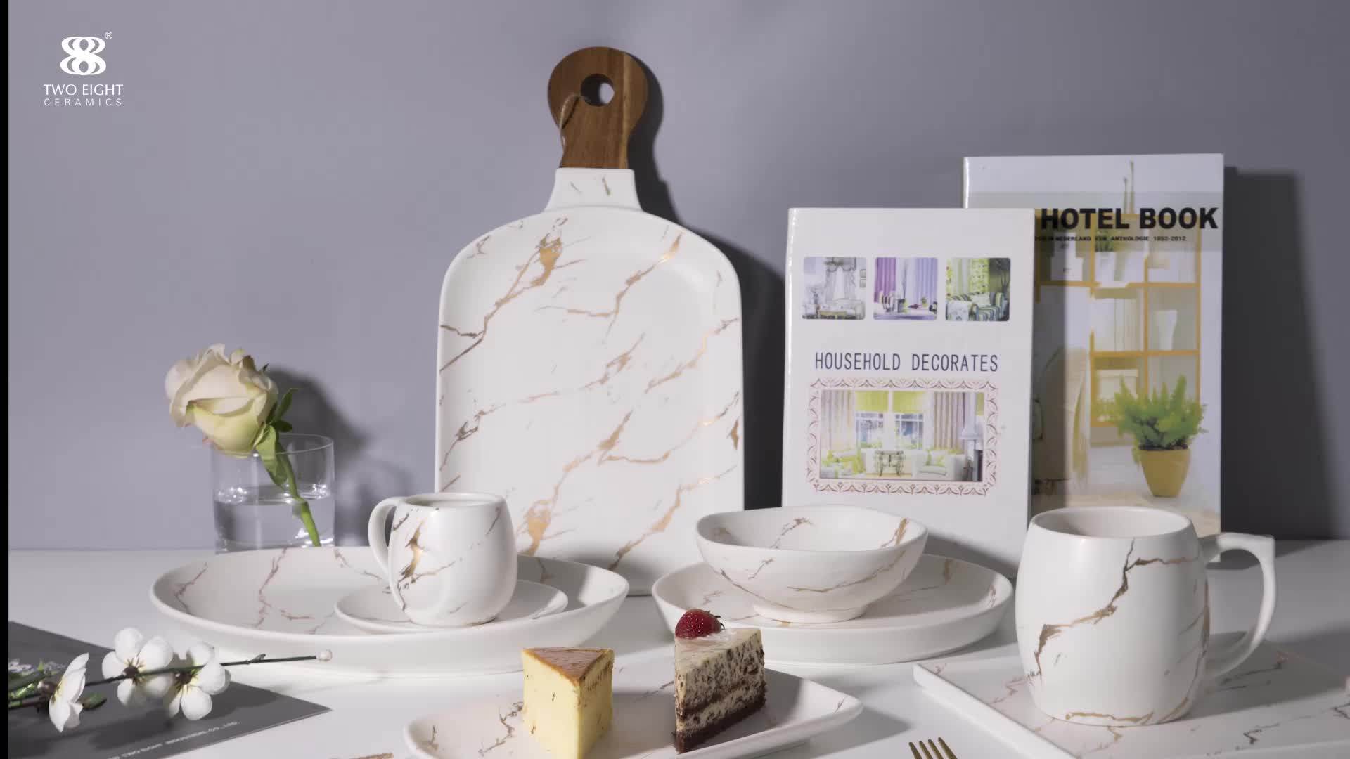 Ecofriendly Tableware Set Factory Hot Sale Unique Durable Restaurant