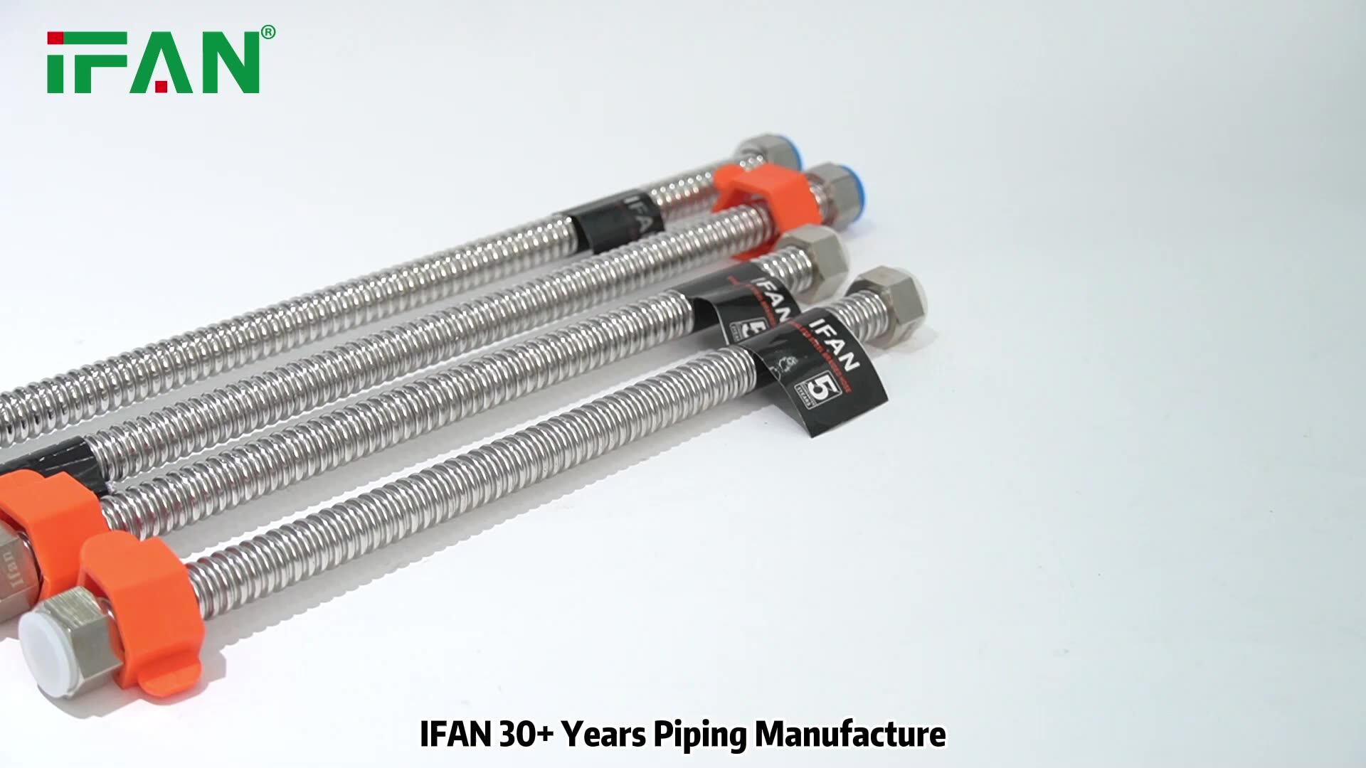 Ifan Toilet Wash Basin Water Inlet Hose Pipes Stainless Steel Wire