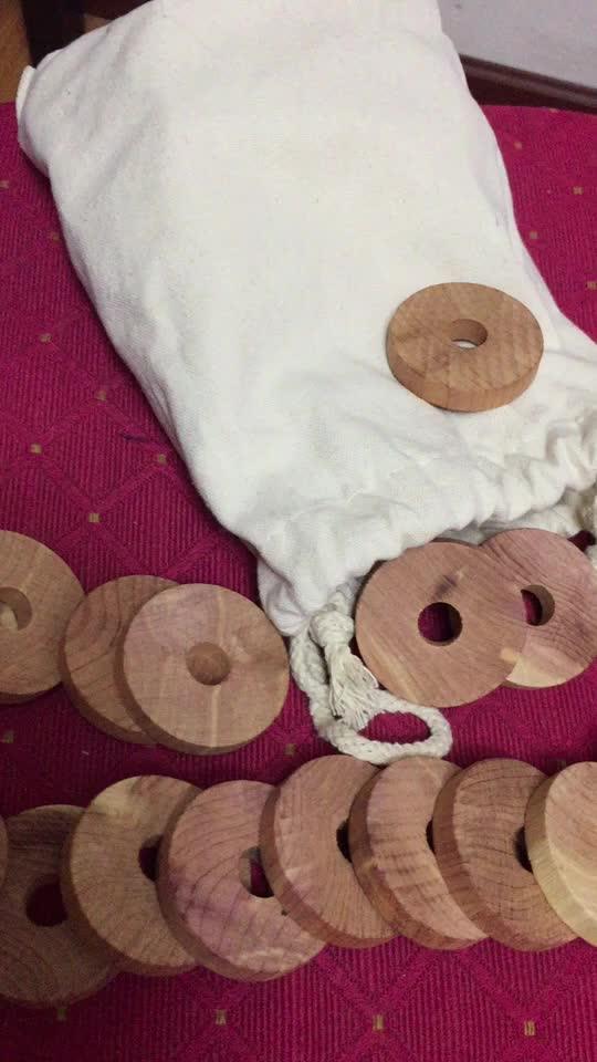 Cedar Rings Anti Moth Away Repellent For Closets And Drawers Round