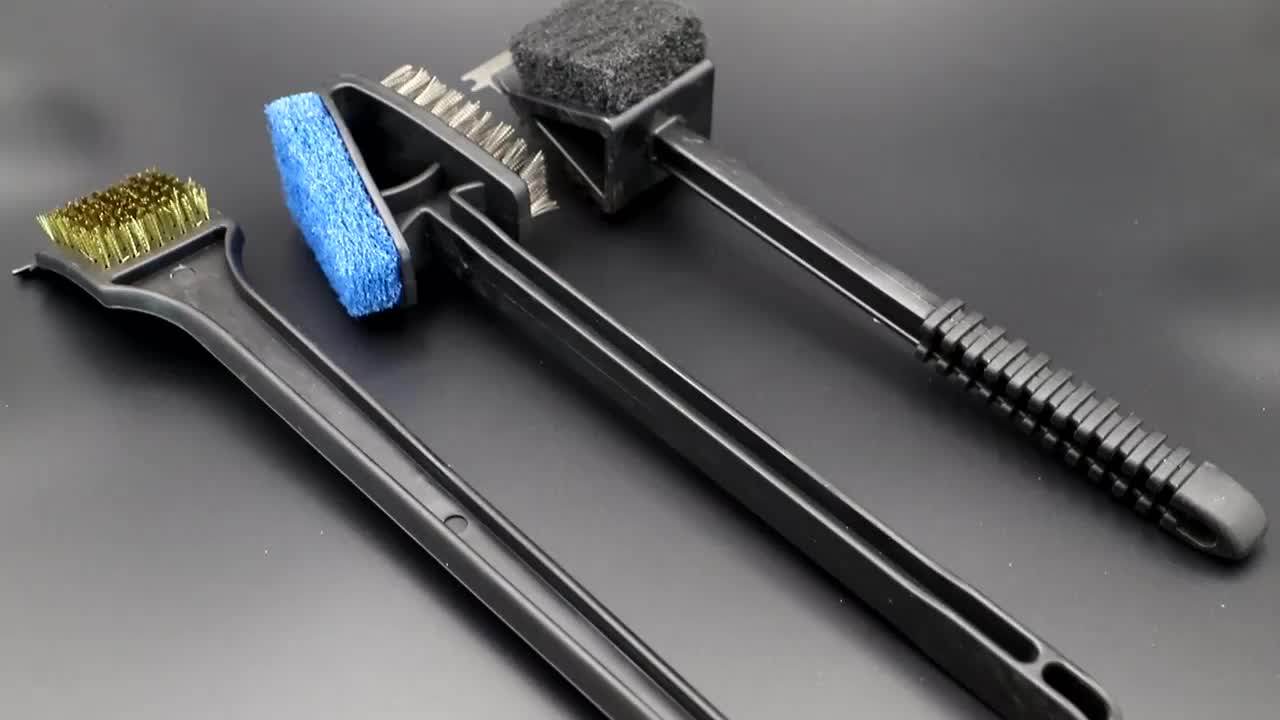 Bbq Cleaning Black Brush Plastic Bbq Cleaning Grill Brush And Scraper