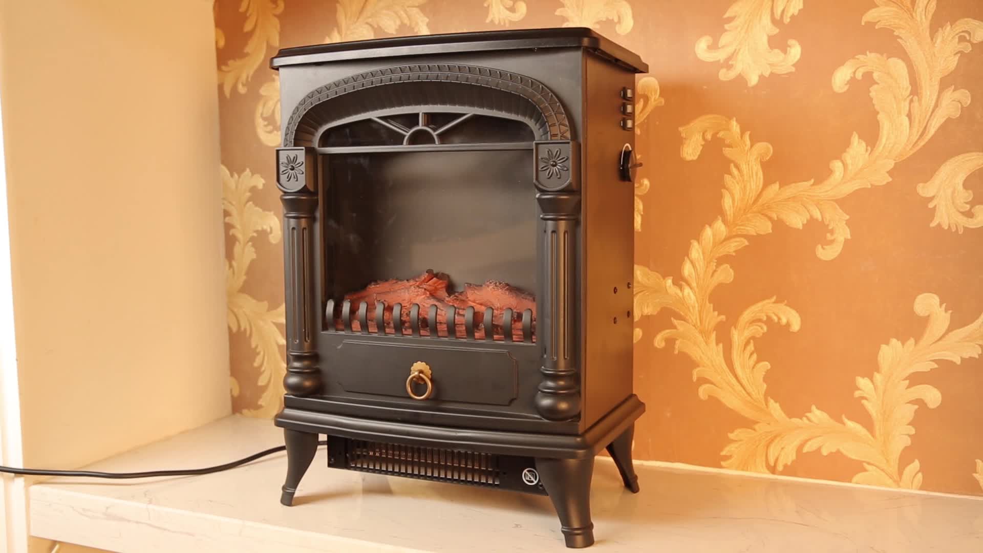 Freestanding Type Plastic Door Flame Effect Modern 3d Media