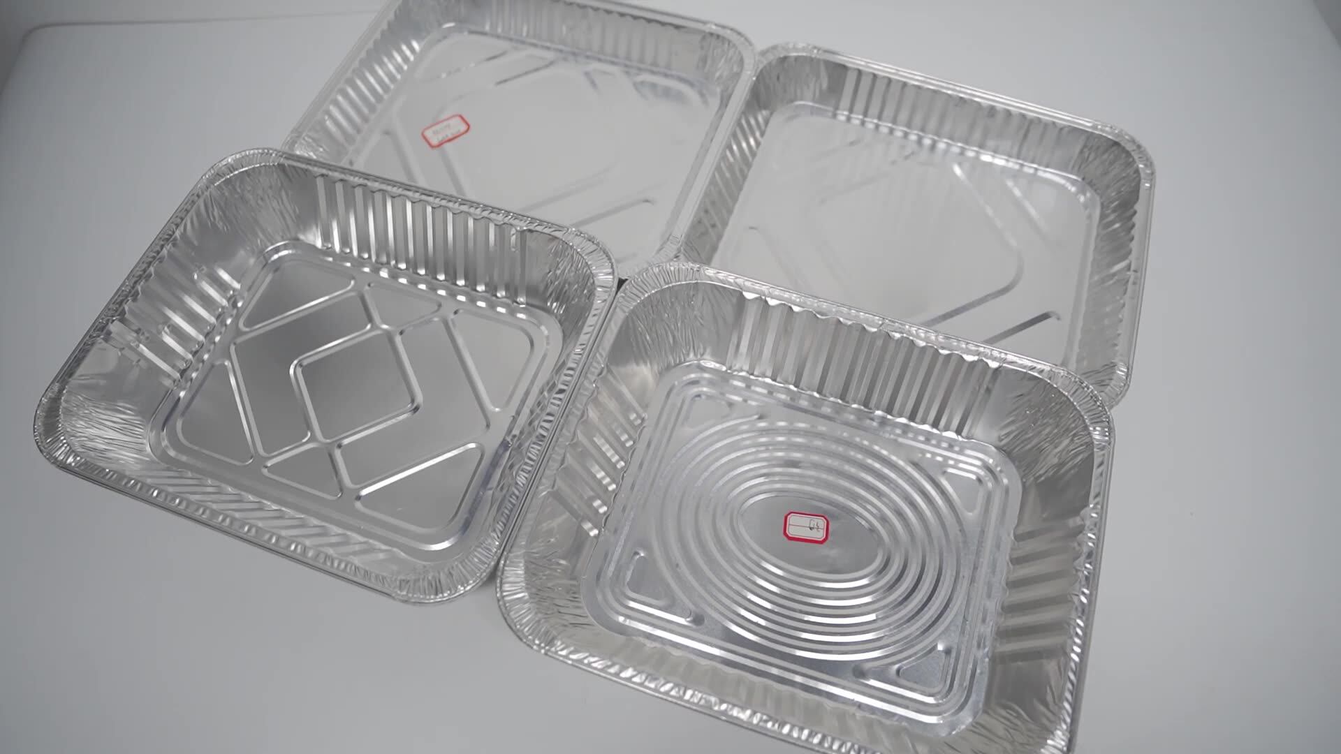 450ml Food Grade Aluminium Foil Takeout Food Containers Custom