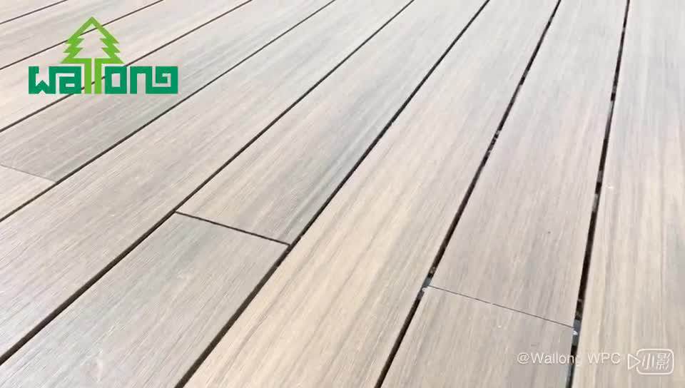 Low Cost Wpc No Warp No Crack Concrete Wood Composite Decking Material