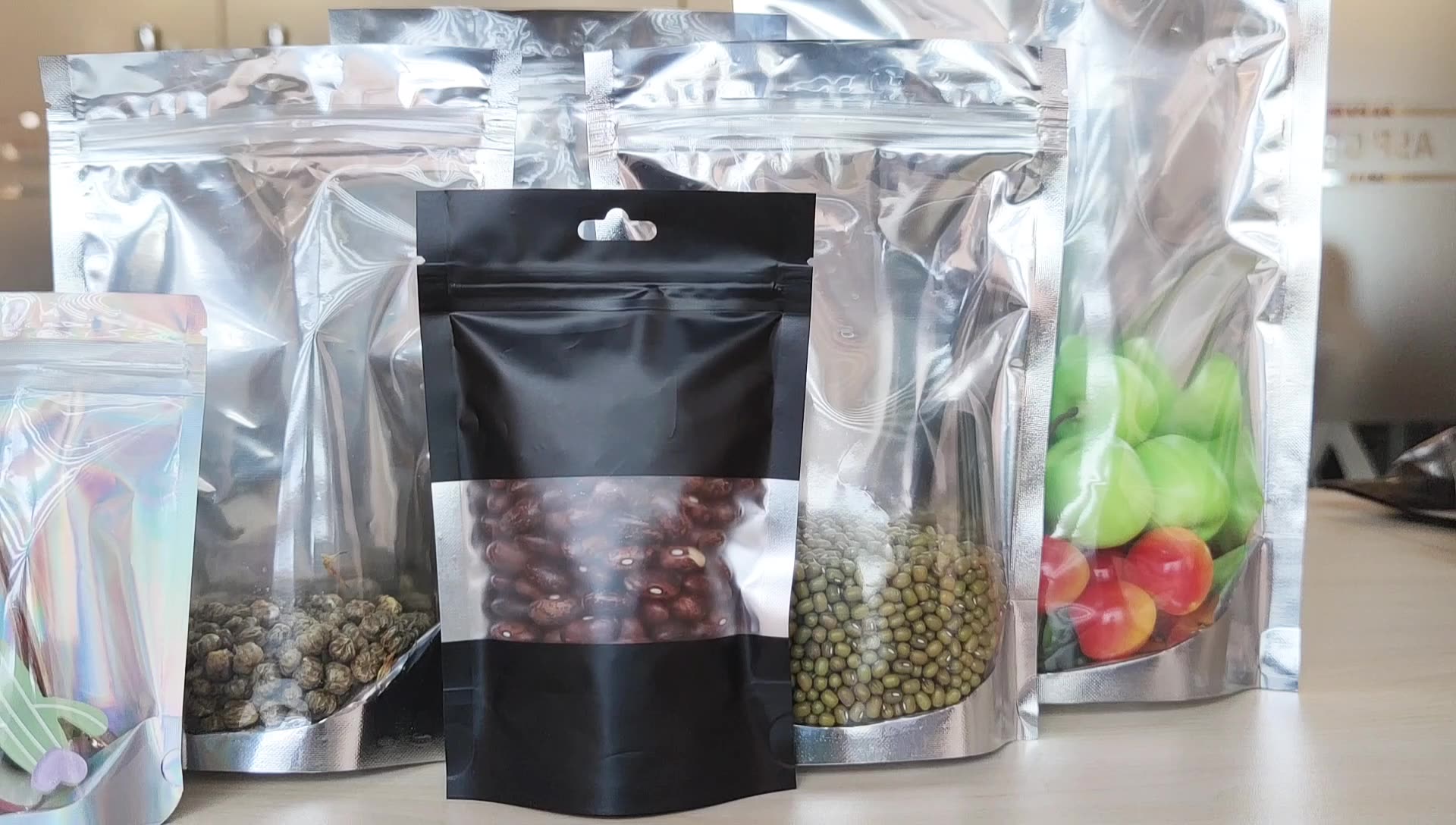 Biodegradable Oem Custom Design 1 And 5 Gallon Size Mylar Food Package