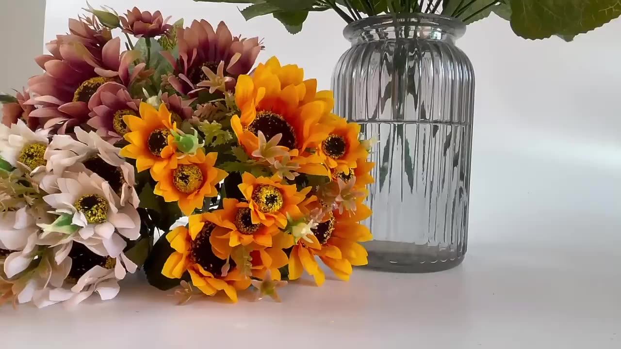 Искусственный шелковый подсолнух