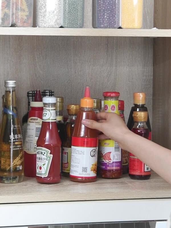 Japanese kitchen storage turntable multi-function rotary shelf Condiment storage plate Seasoning tank rack Seasoning storage box