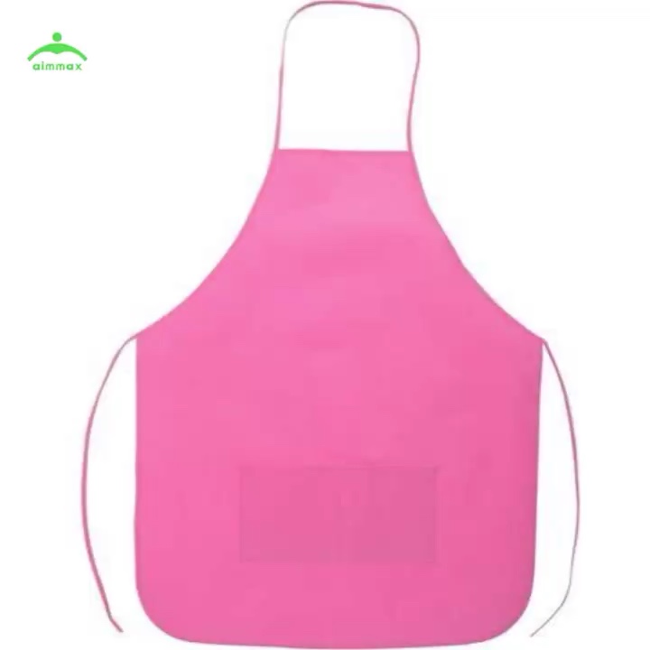 Disposable Apron Chef Hat For Kids And Adult Logo Printed Non Woven Apron Buy Disposable Apron
