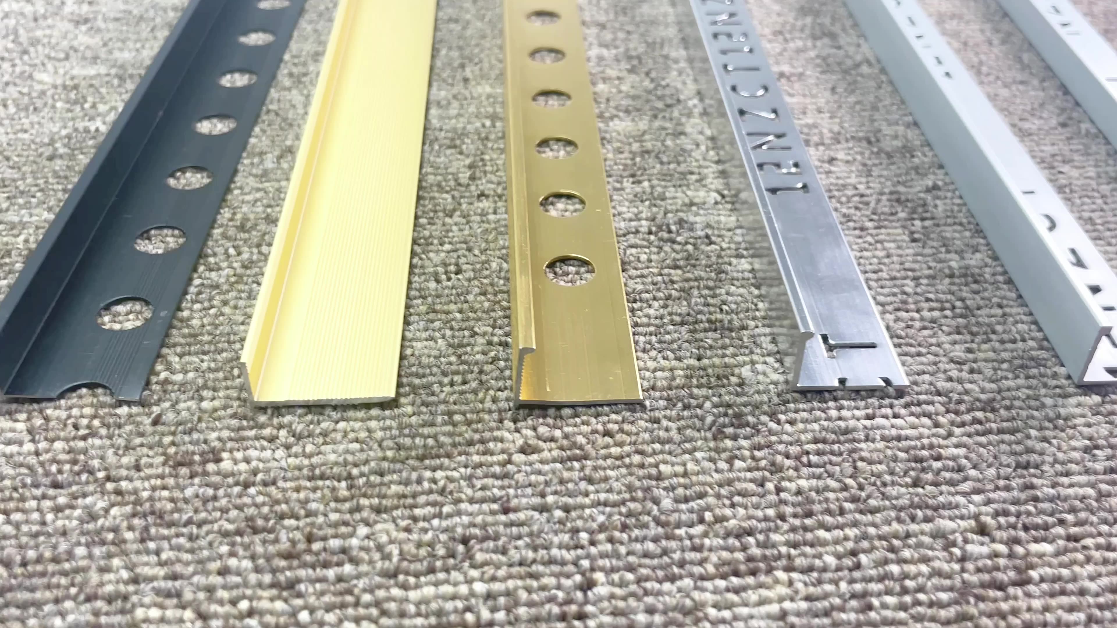 L Shape Tile Trim 90 Degree Angle Corner 10mm 12mm Customized Aluminium