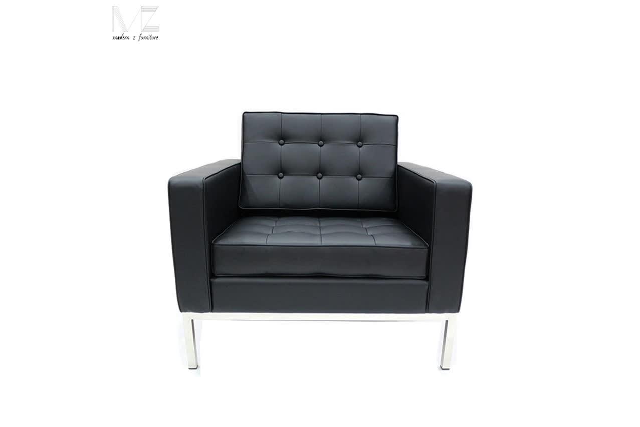 Commercial Office Furniture Leather 1 Seater Office Reception Sofa