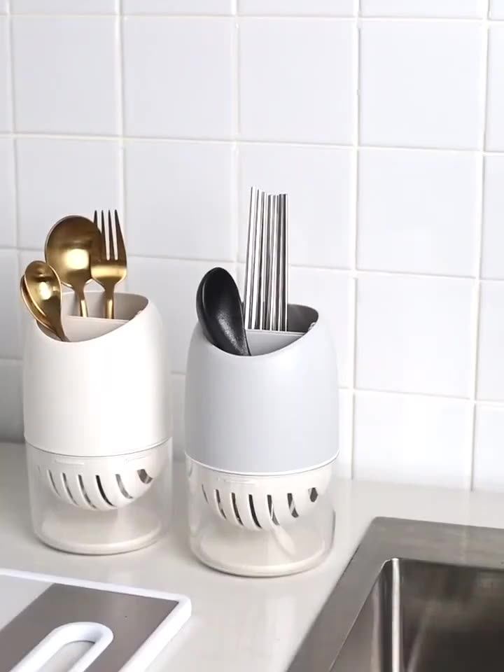Hot Sale Storage Kitchenware Utensil Holder Waterproof Plastic