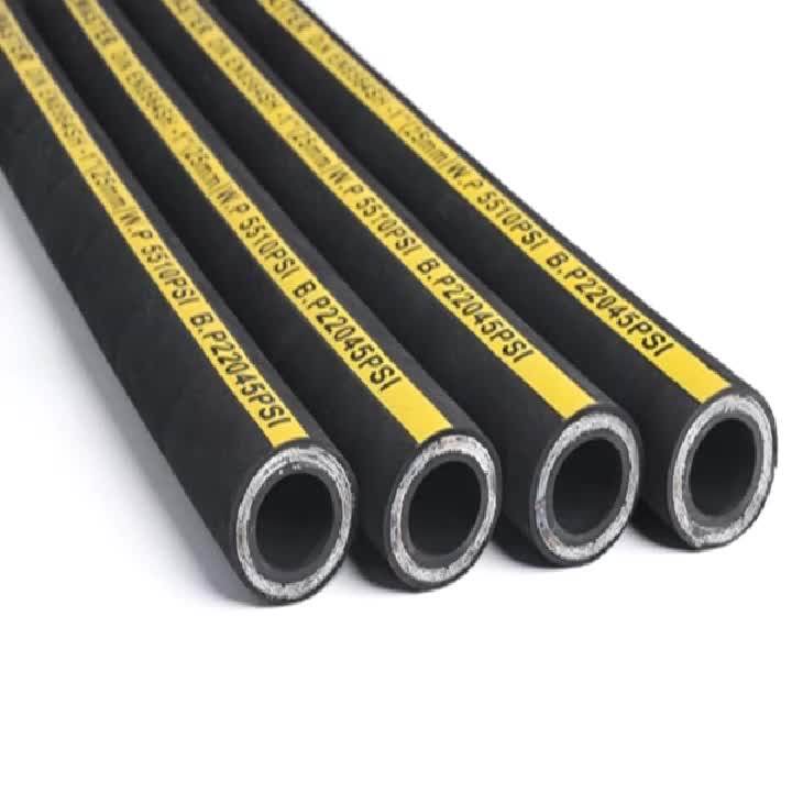 High Pressure Steel Wire Braided /spiraled Hydraulic Rubber Hose And