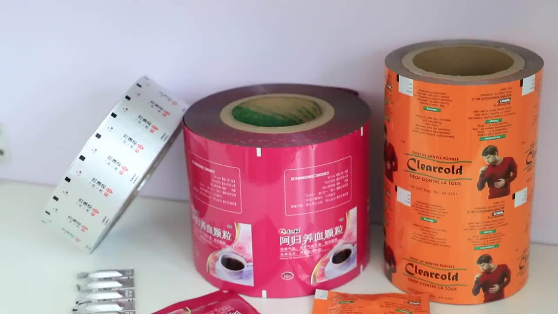 3 Layers Laminated Material Plastic Packaging Aluminum Foil Laminated