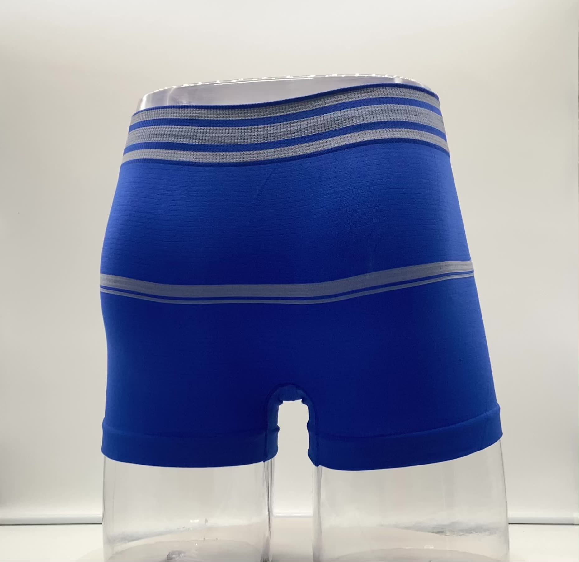 Oem Manufacture Blue 4 Way Stretch Fabric Male Para Polyester Spandex Boxer Briefs De Hombre Men