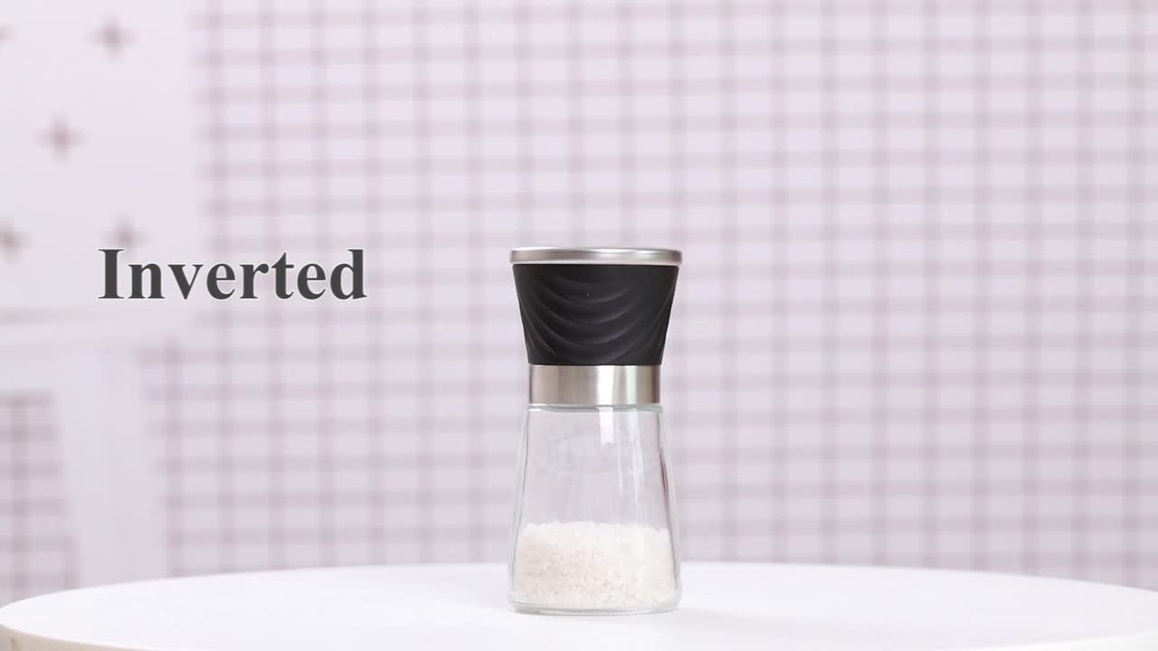 Tabletop Easy Style Handling Glass Salt& Pepper Mill/sea Salt Grinder