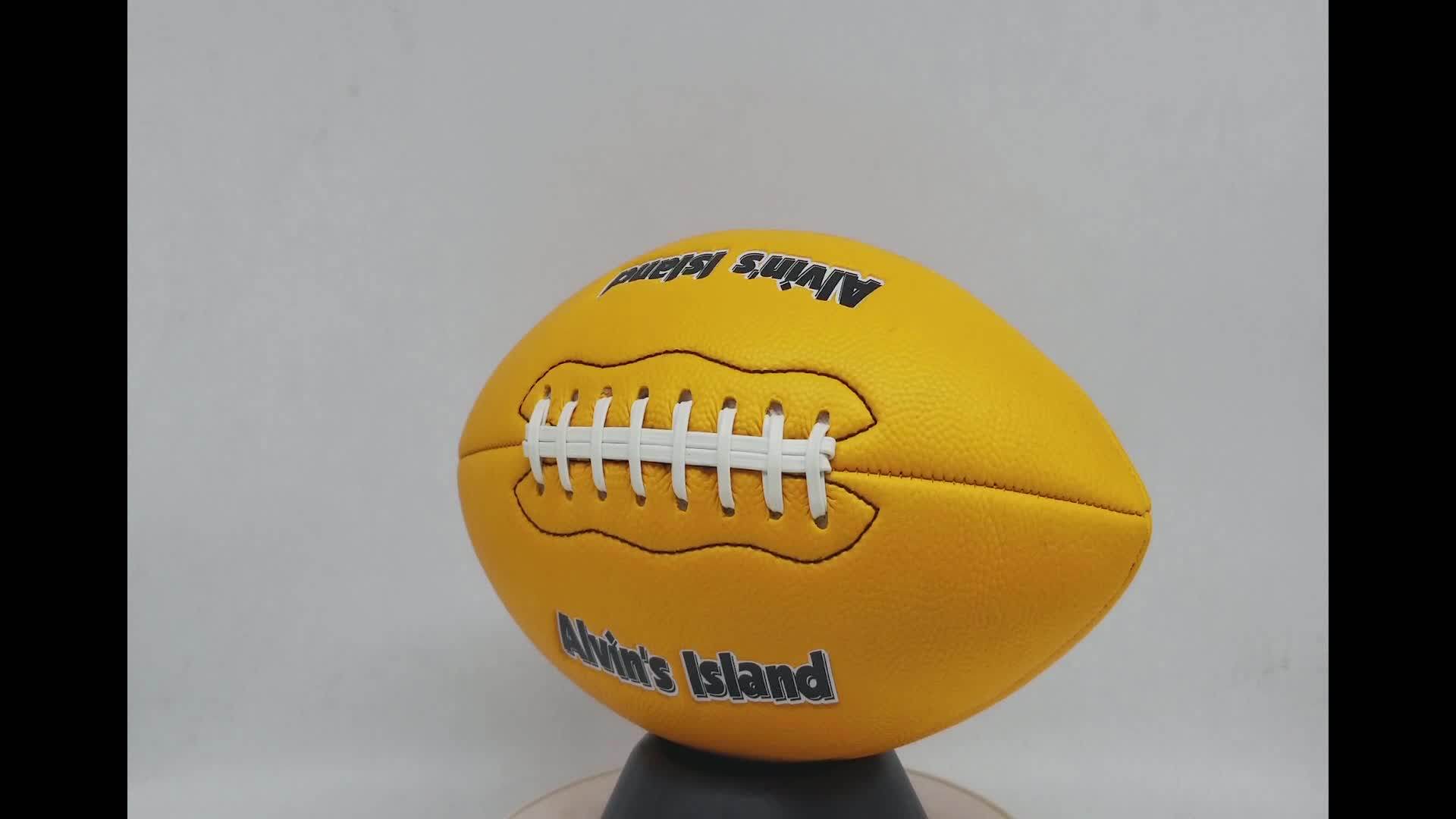 Good Quality Custom Logo Foam Pvc Inflatable American Football Size 3