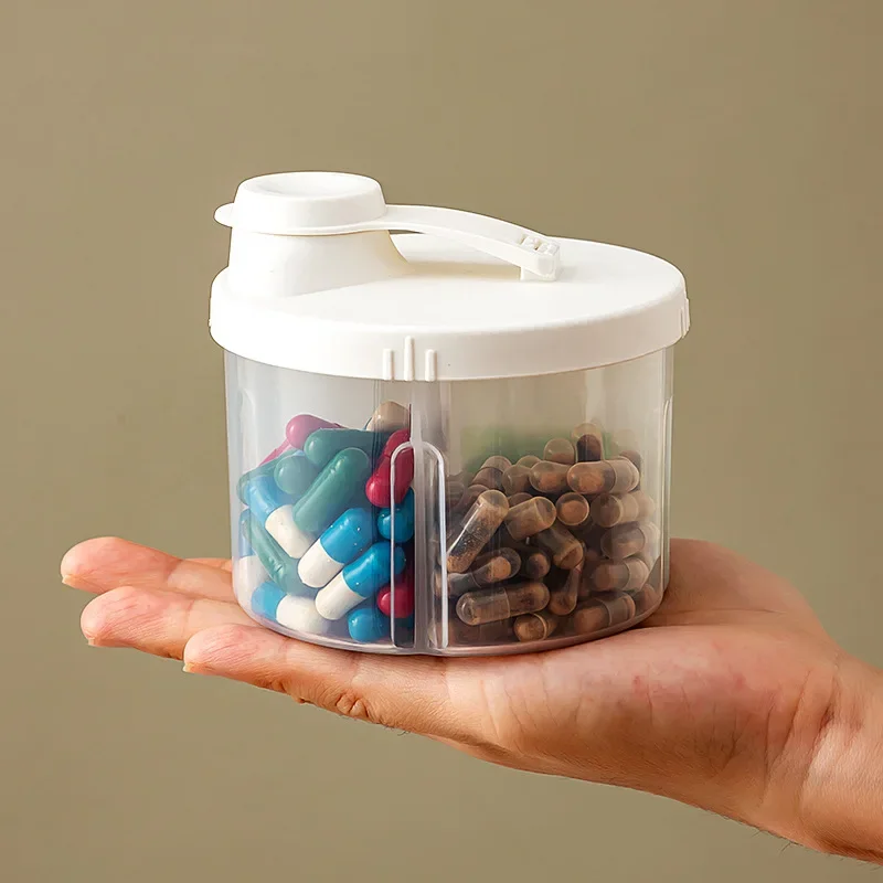 Medicine box portable seven days a week carry mini small medicine packaging box three meals a day medicine storage box