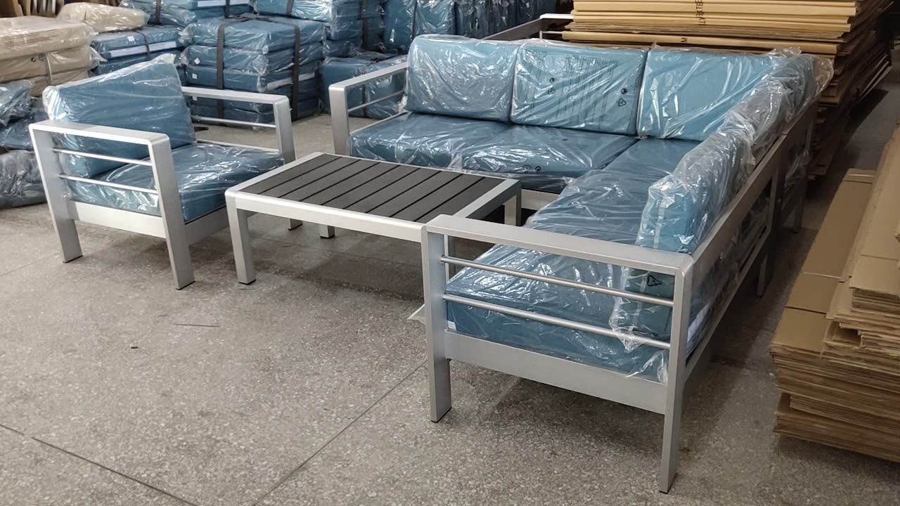 Leisure Hotel Patio Home Rattan Furniture Aluminum Sofa Garden
