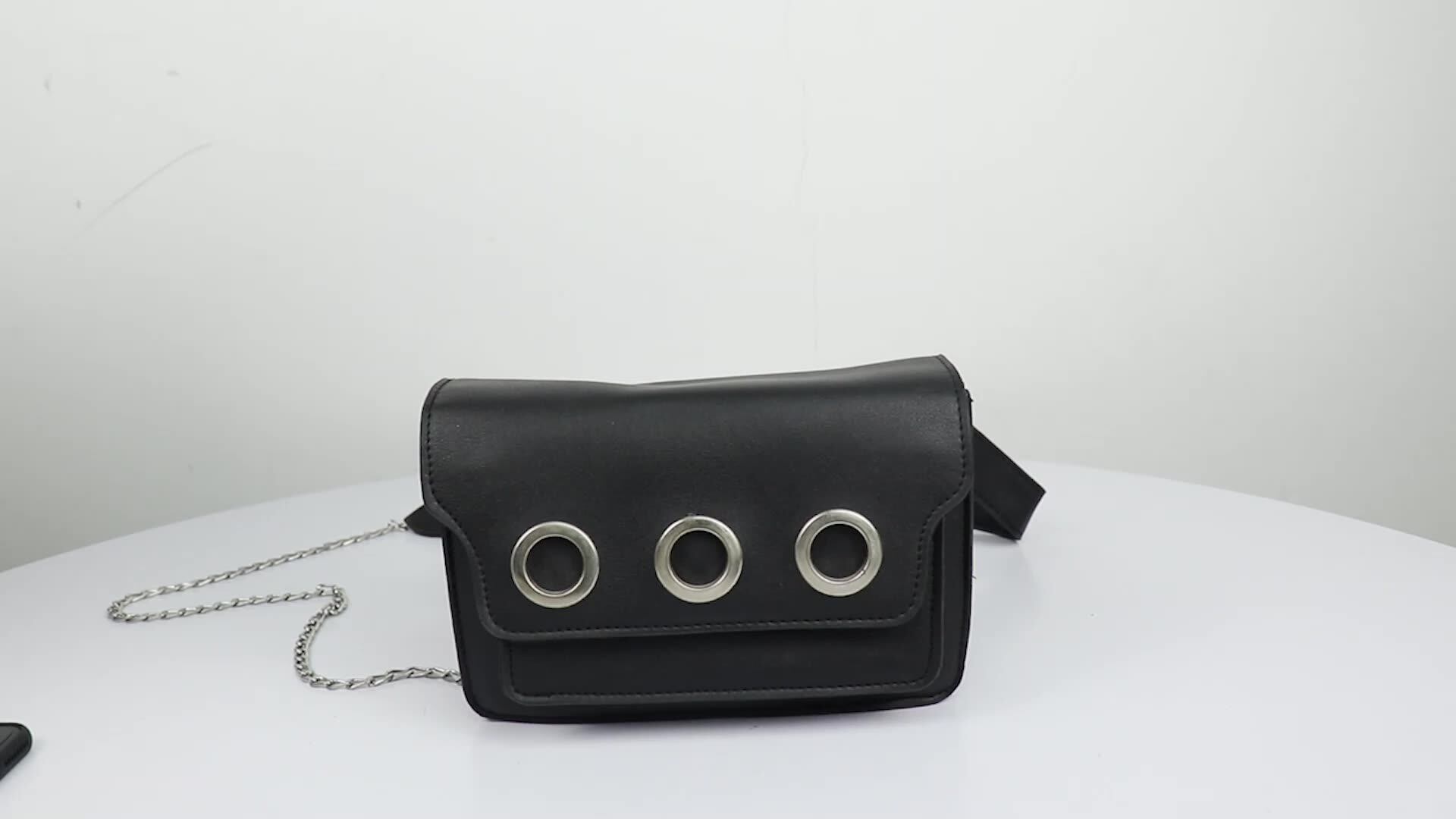 Fashion Waist Pack Crossbody Bag Iso Bsci Factory Chain Shoulder Strap