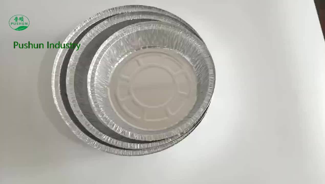 9 Inch Round Tin Foil Pans With Clear Plastic Lids Freezer & Oven Safe