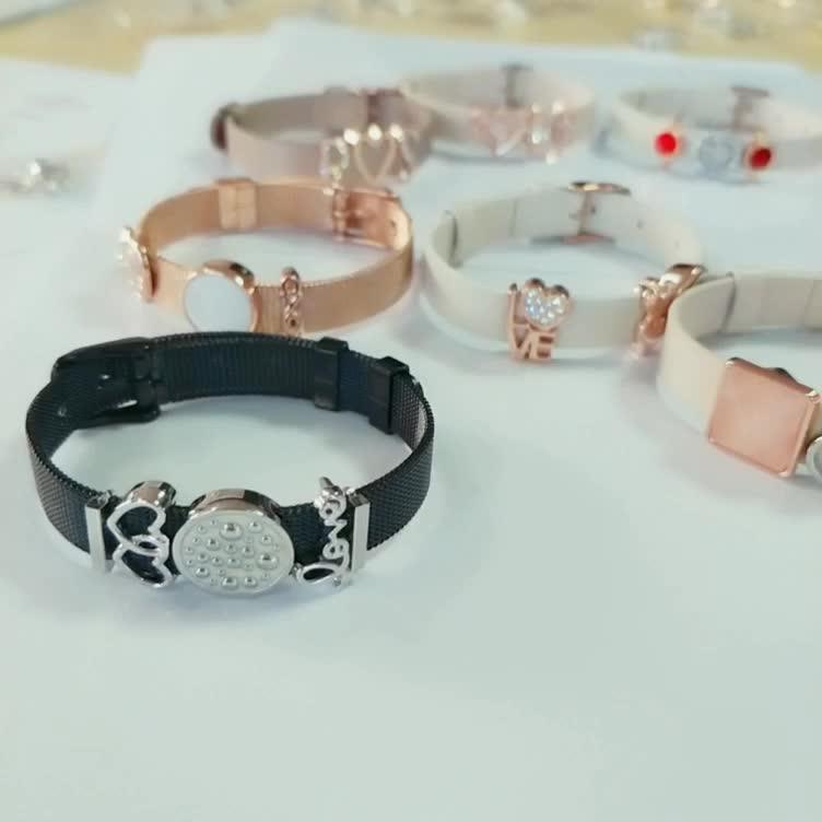 Keeper Jewelry 8mm Silicone Bracelet With Slider Beads Bracelet For Kids Jewelry 2020 New