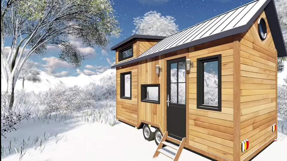 Travelman Prefabricated Steel Building Prefab Tiny House On Wheels For
