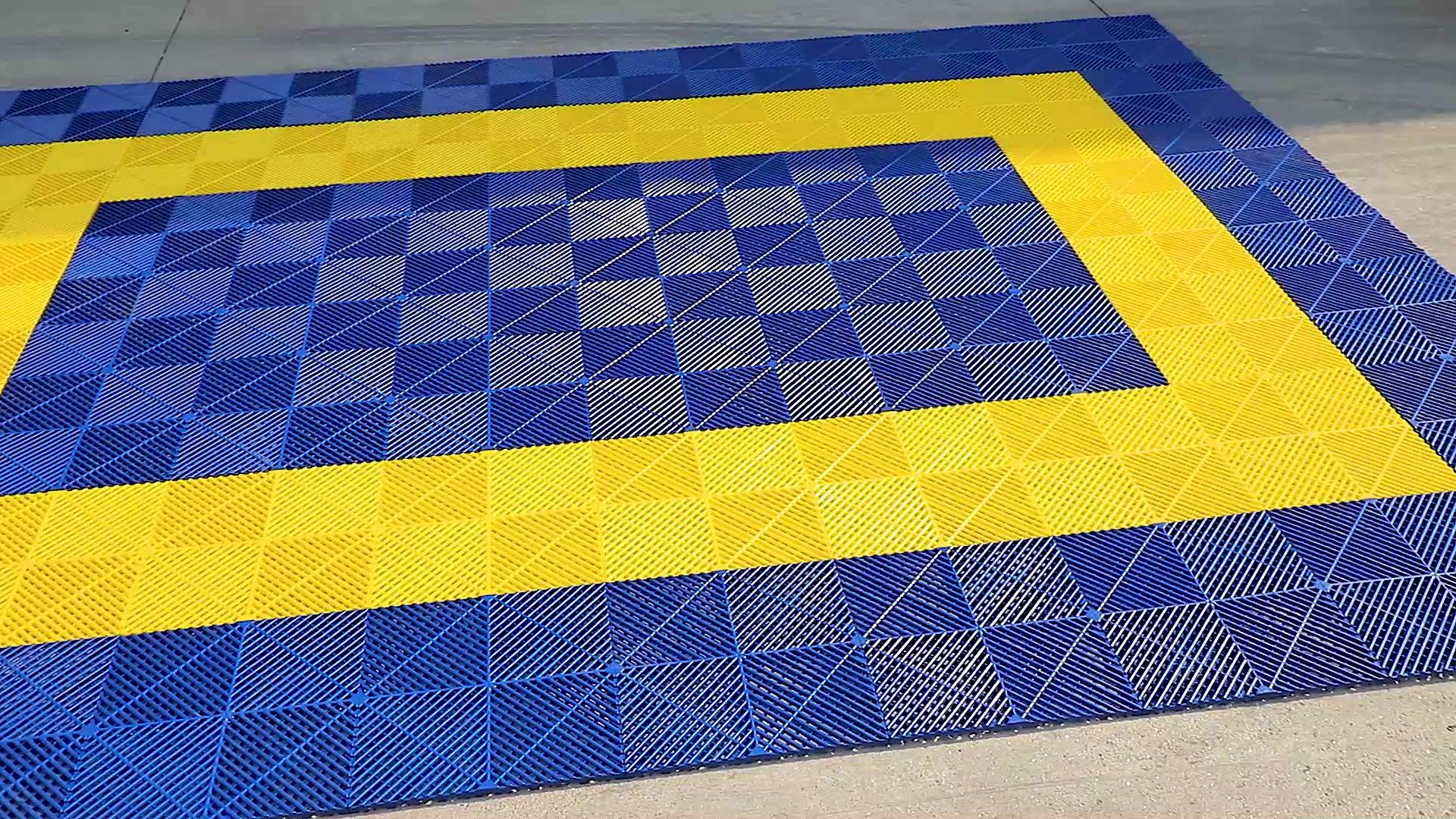 Nonslip Plastic Interlocking Garage Floor Tiles,Indoor Vented Garage