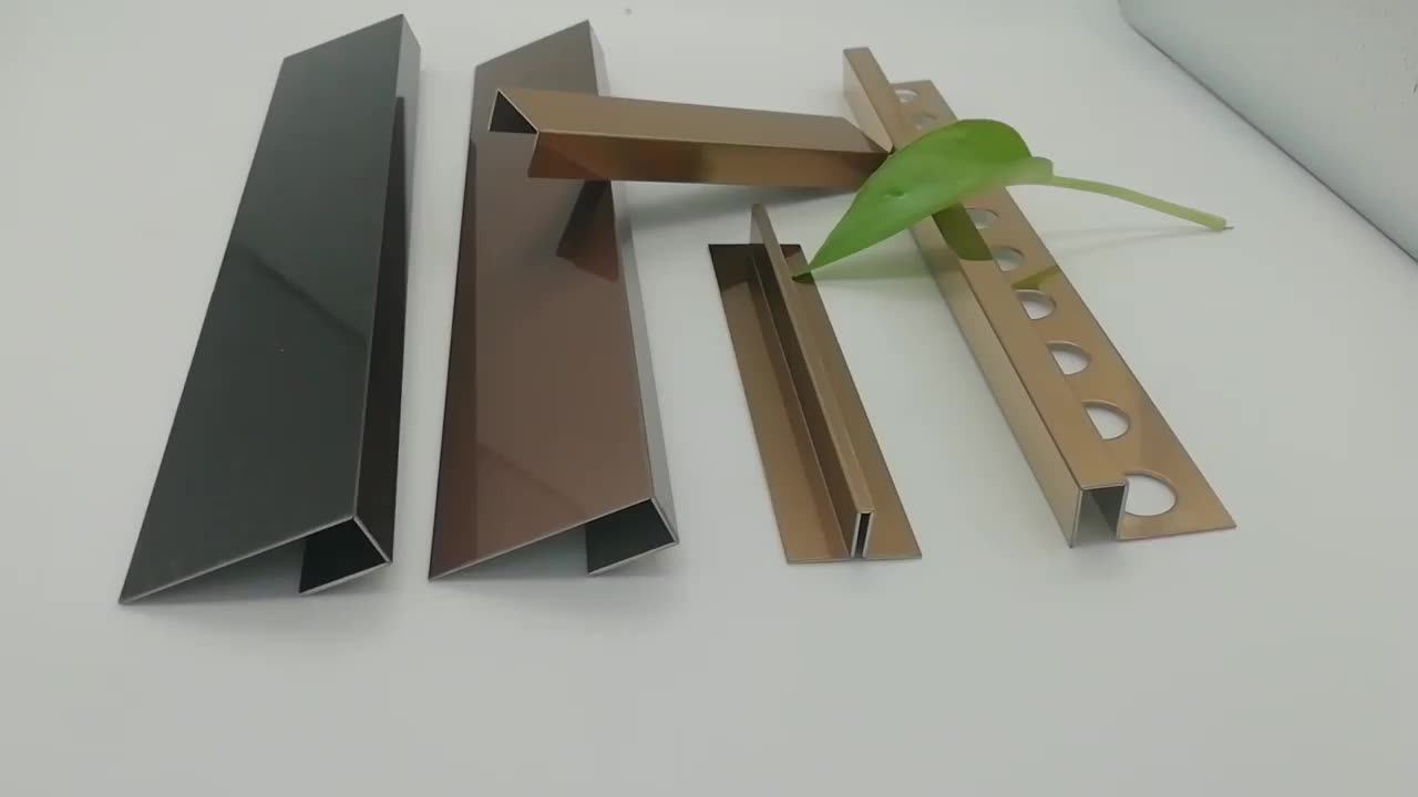 Foshan Kuanyu 304 Stainless Steel Tile Trim For Wall Ceramic Tile Edge