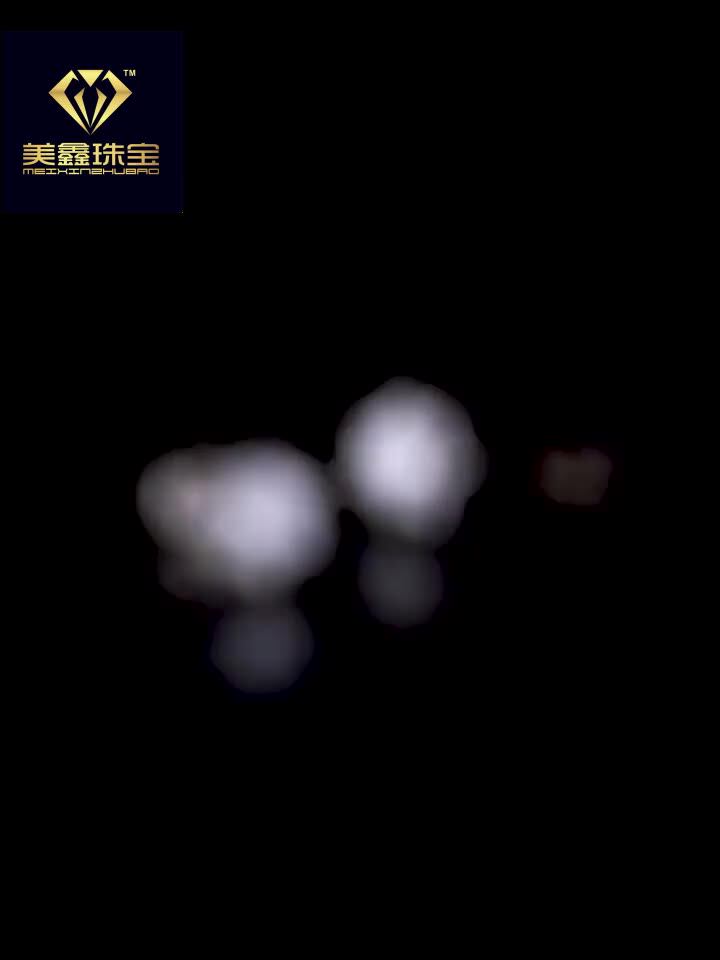 Imported Mossang diamond PT950 platinum ear needle snowflake white gold earrings women 30 points 1 carat screw luxury