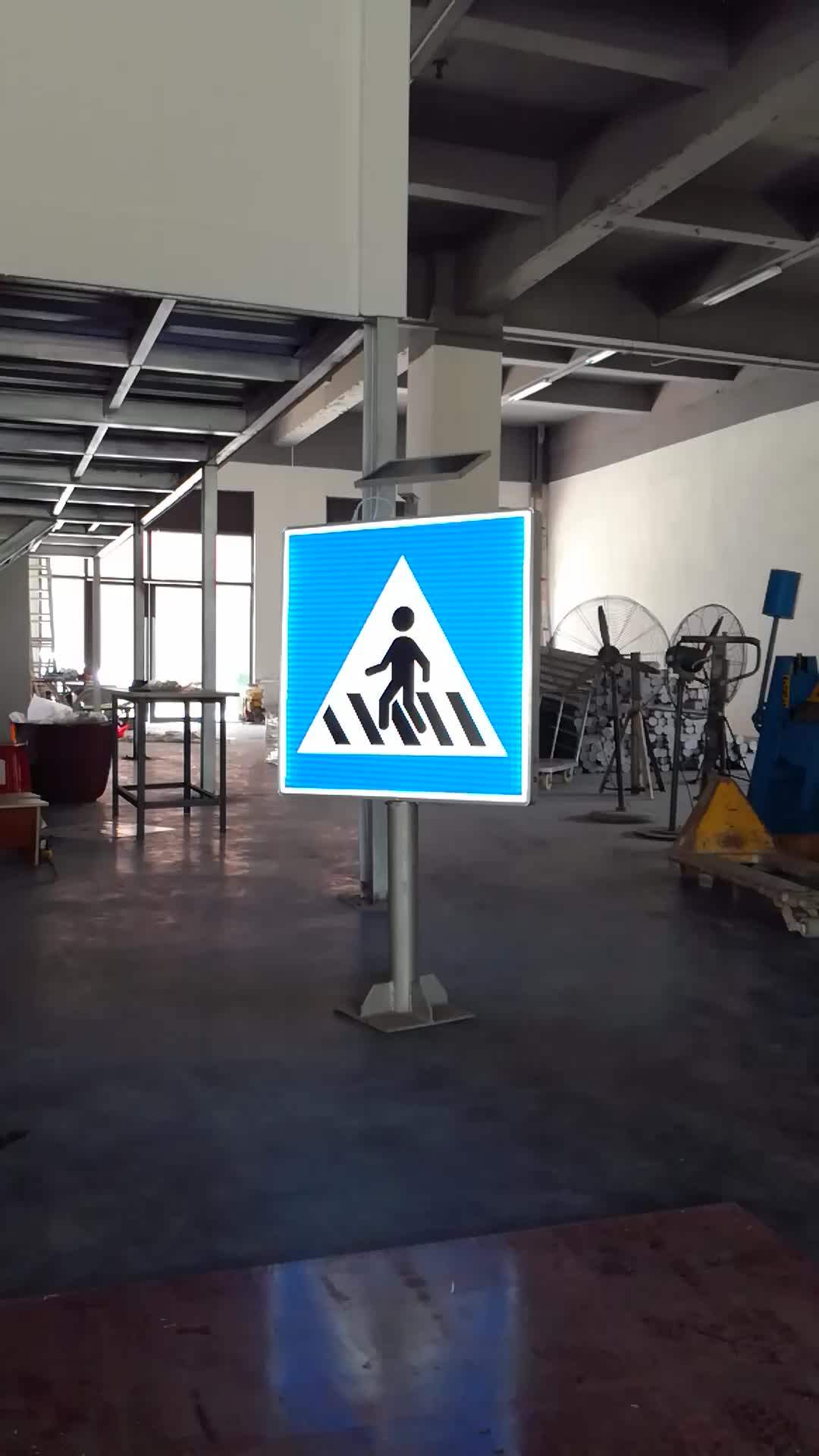 Directional Used Outdoor Lighted Solar Arrow Signs Led Traffic Sign