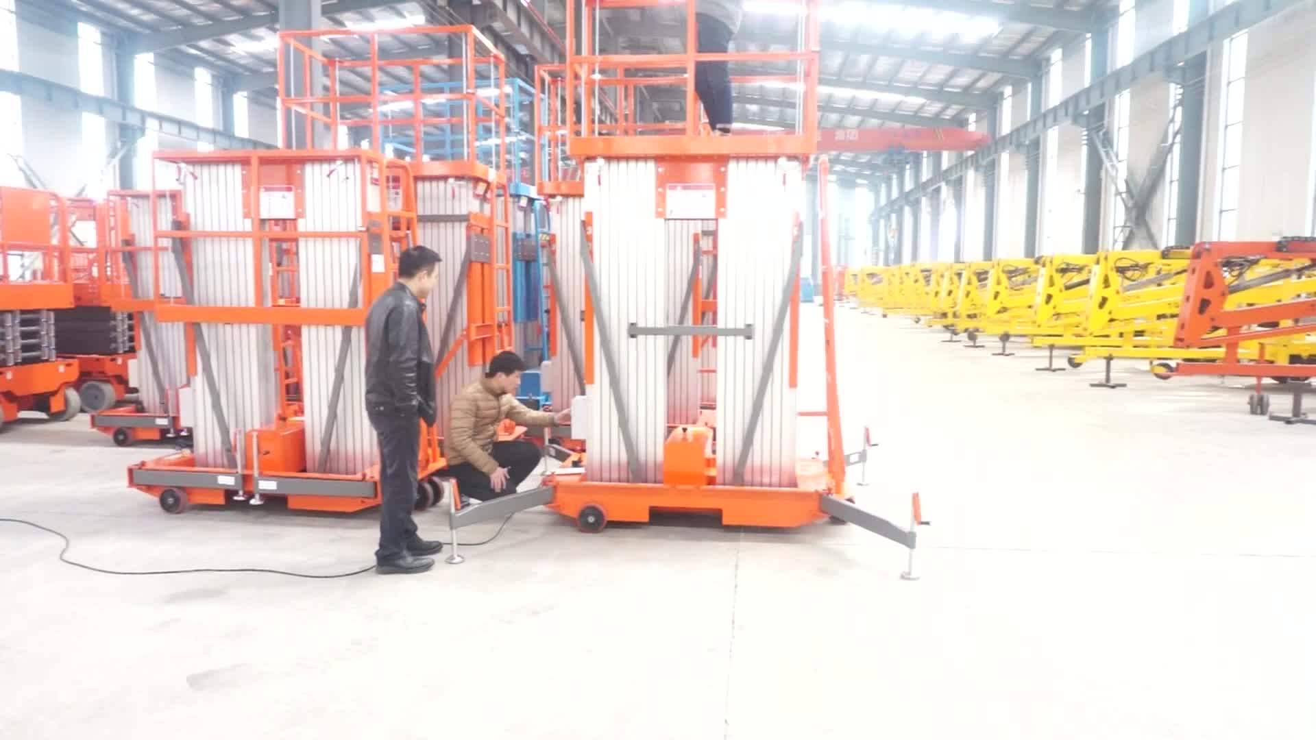 Aerial Manual Hydraulic Lifter Machine For Painting/cleaning Window