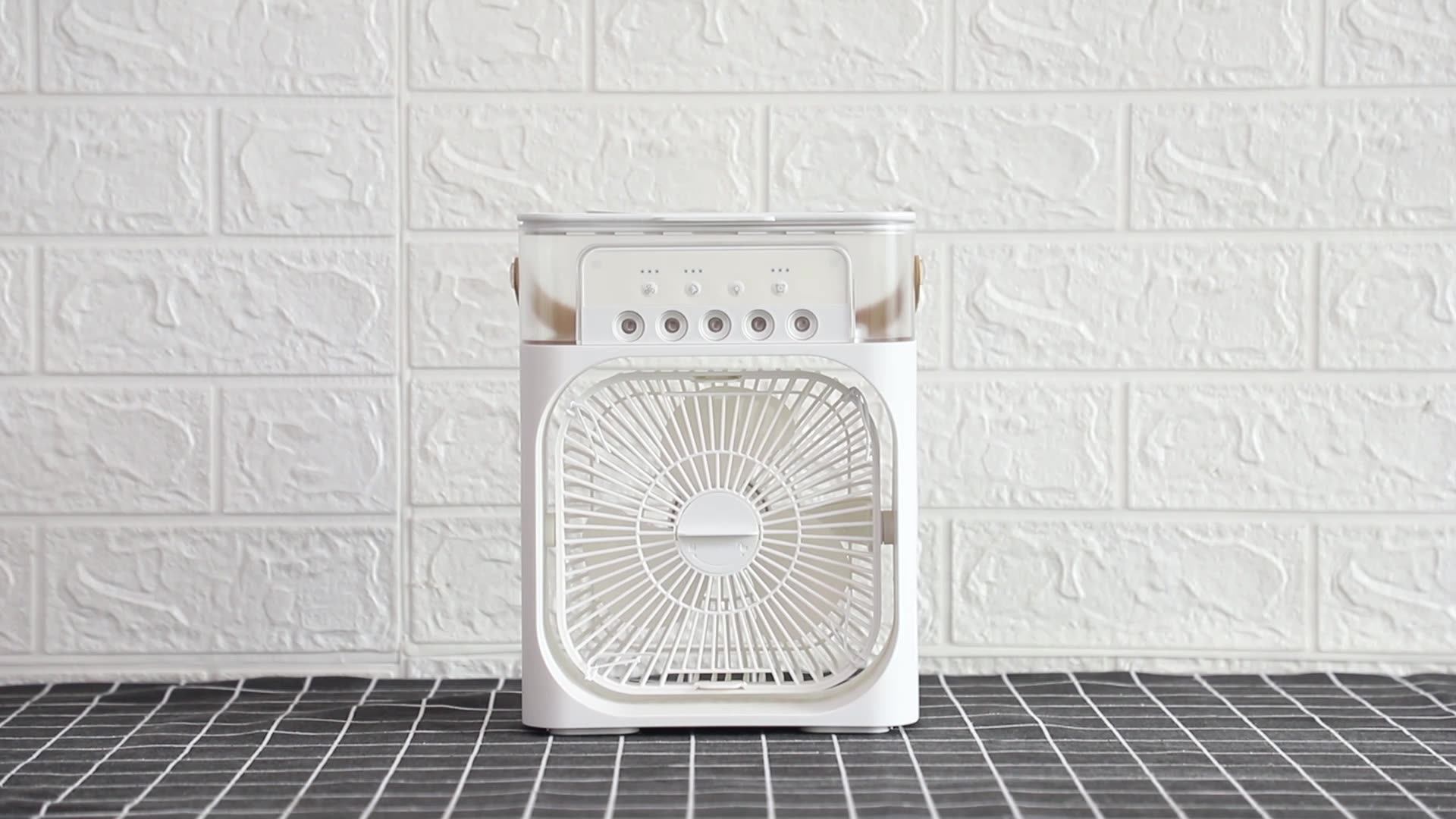 3speed Air Cooler Fan 600ml Mini Handheld Desk Air Fan Cooler Water