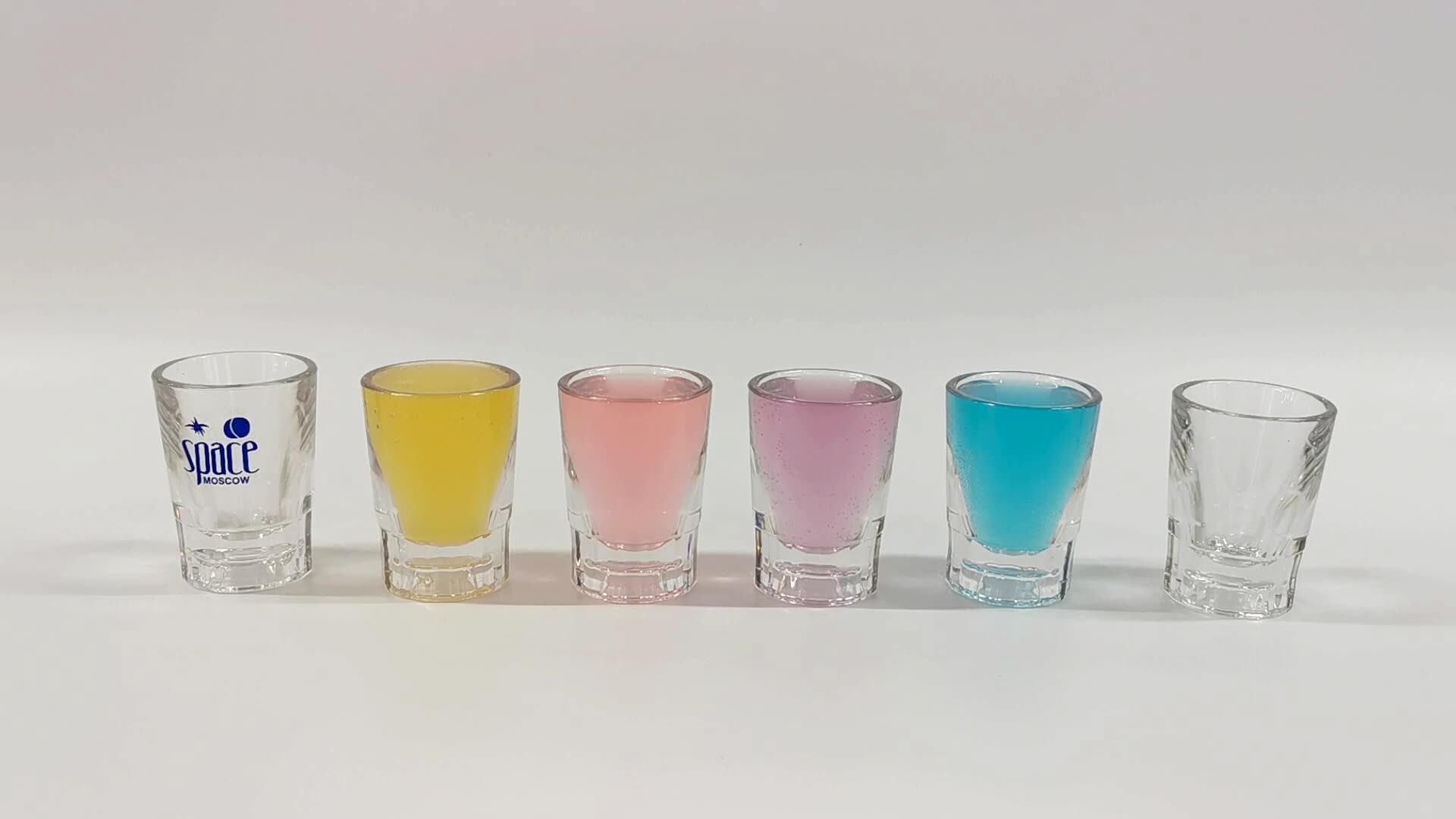 Shot Plastic Glass Thick Bottom Round Shooter Glass 50ml 2 Oz Reusable