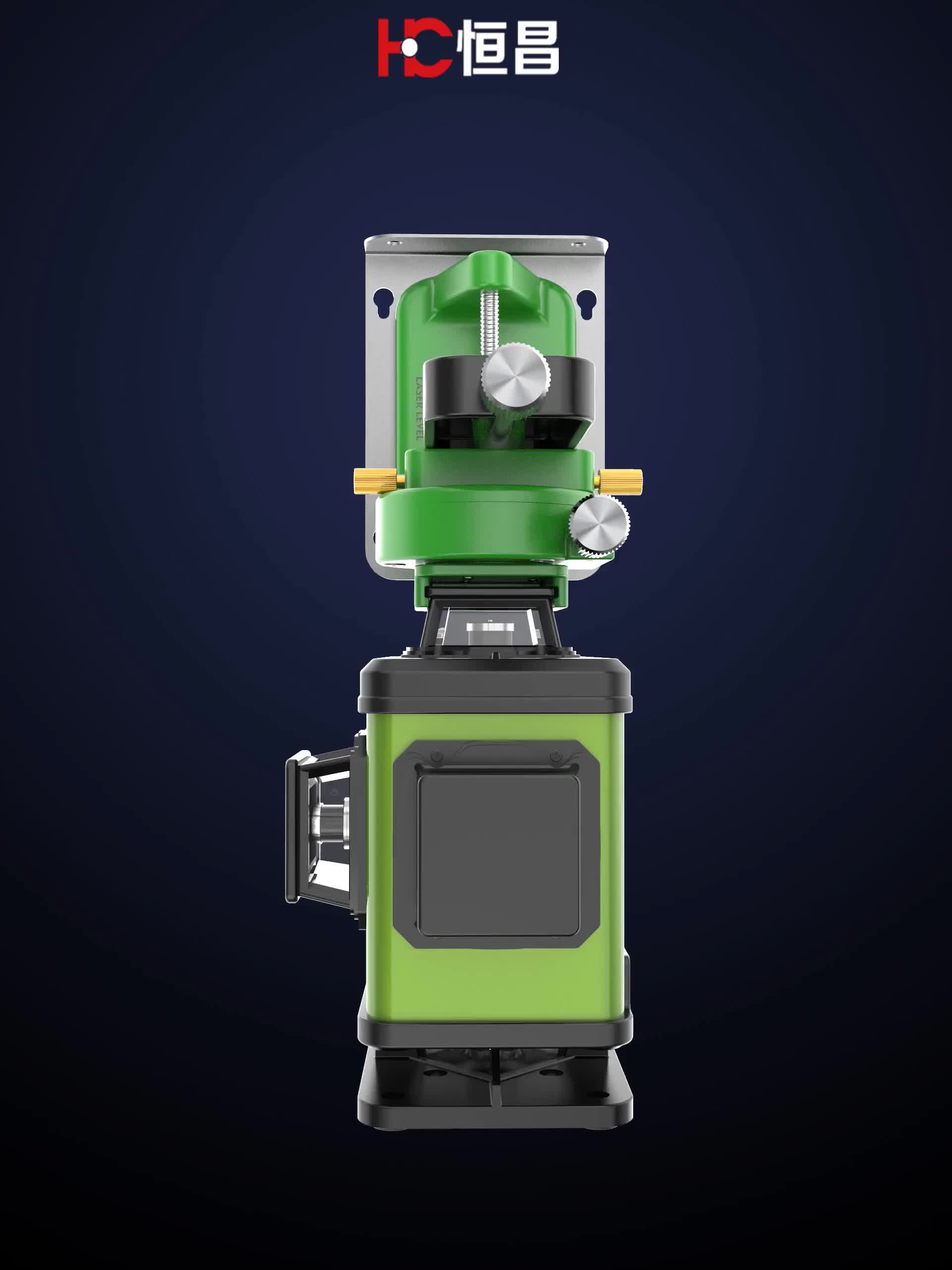 16 Line 360 Rotary Green Laser Level 4d Laser Land Leveling For Floor