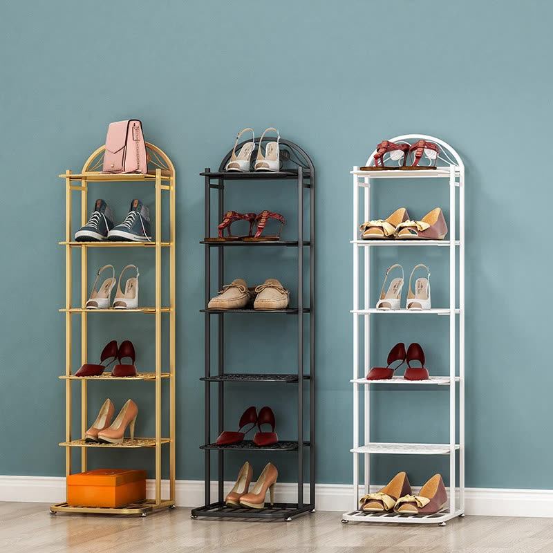 Simple Folding Shoe Rack For Sale Metal Material Customized Size Shoe