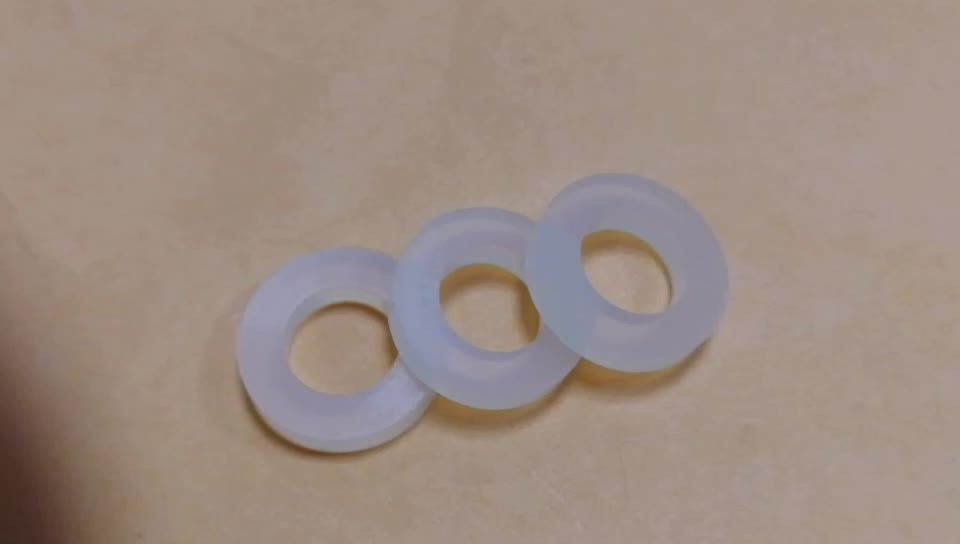 High Heat Resistant Clear Flat Silicone Rubber Washer For Shower Head