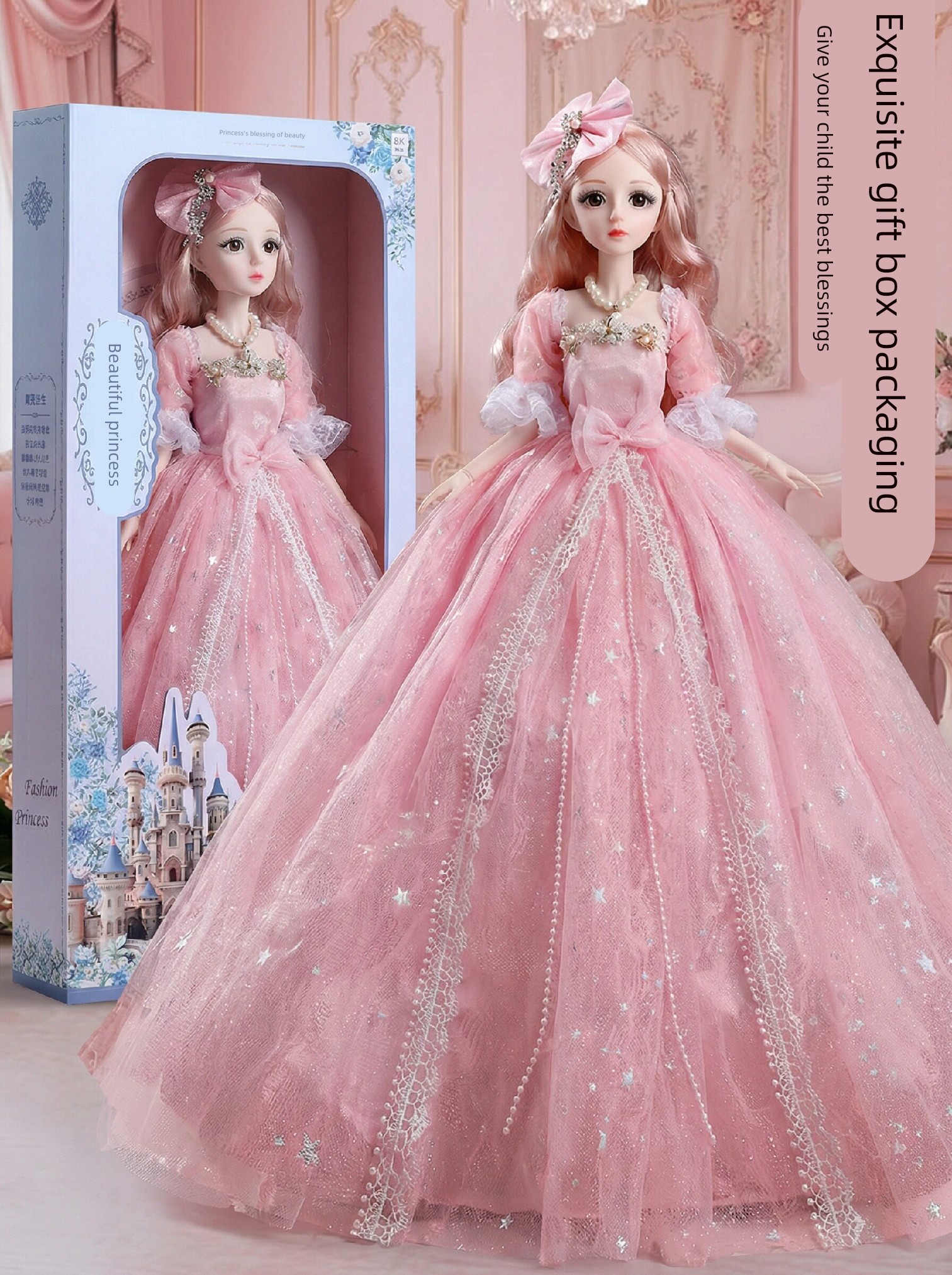 Barbie Doll Toy Girl Princess 2026 New Model Talking Doll with Changeable Clothes Set Gift Box