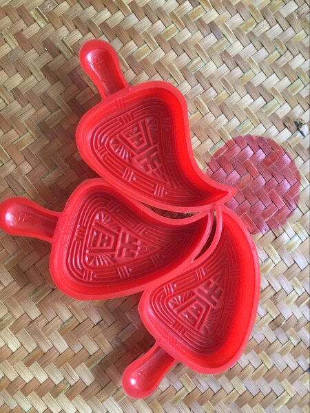 (Pack of 3)Medium Red Peach Kueyin Chaoshan Snacks Cantonese Cuisine Kueyin Mouse Shell Teochew Kueyin
