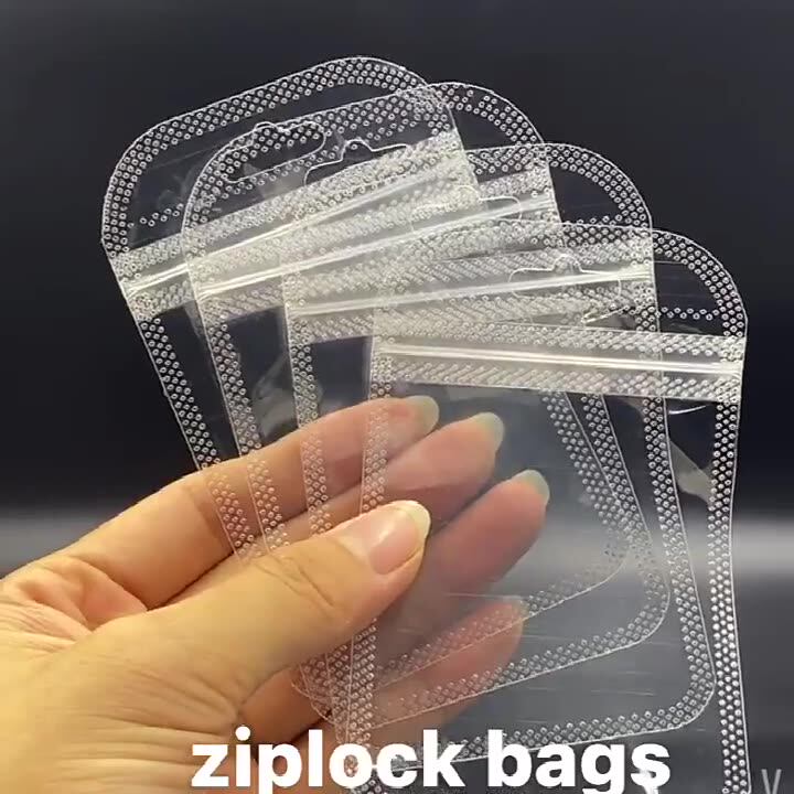 Zonon 400-Piece Clear Jewelry Packaging Bags - 4 Sizes (3x4, 3x6, 3x8, 3x12 Inch) With Hang Holes, Resealable