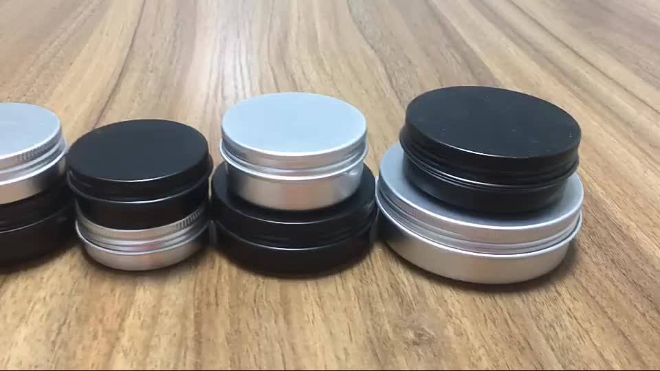 30g 50g 100g Screw Top Metal Containers Aluminum Tin Can With Lids