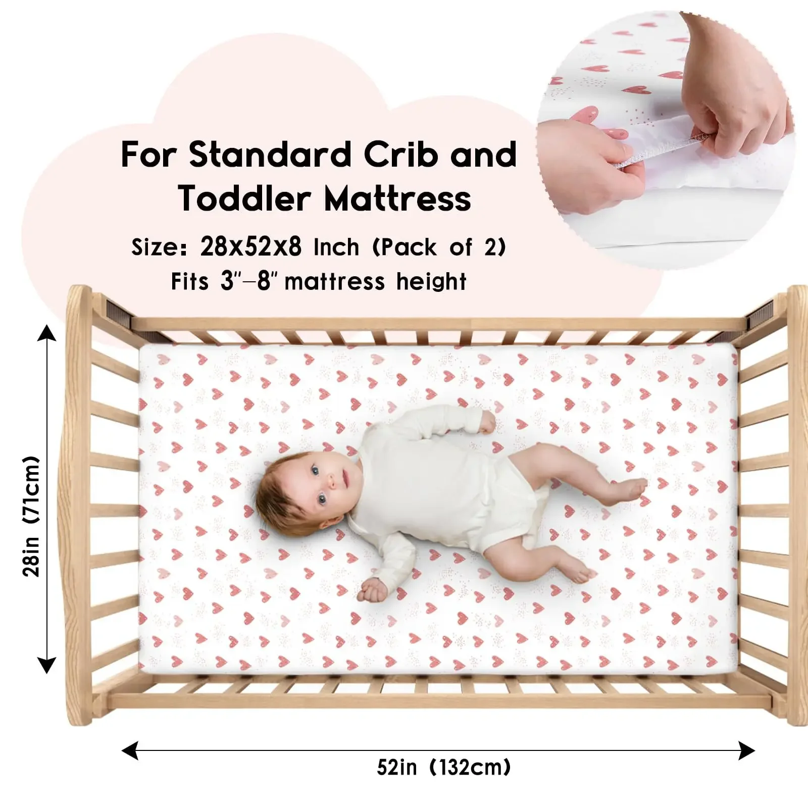 Cross-border New Products Baby Cotton Spliced Bed Sheet Baby Mattress Cover Newborn Children Four Seasons Bed Sheet Cover